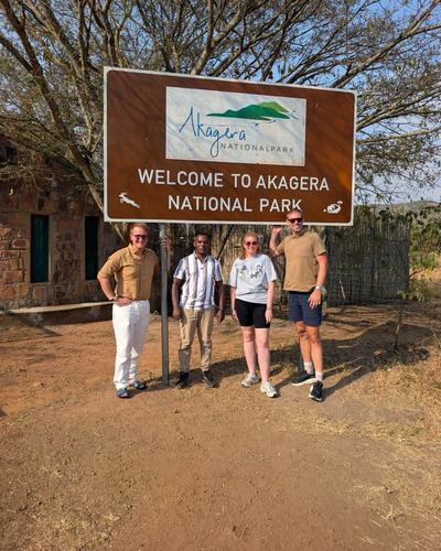 Arriving at Akagera National Park for a Big Five game drive — Volcano Peaks Safaris Rwanda guests