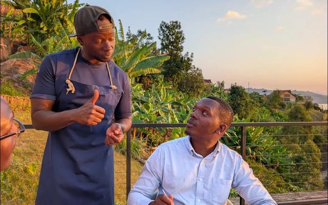 A hands-on Rwandan cooking experience at golden hour — Volcano Peaks Safaris Rwanda guests