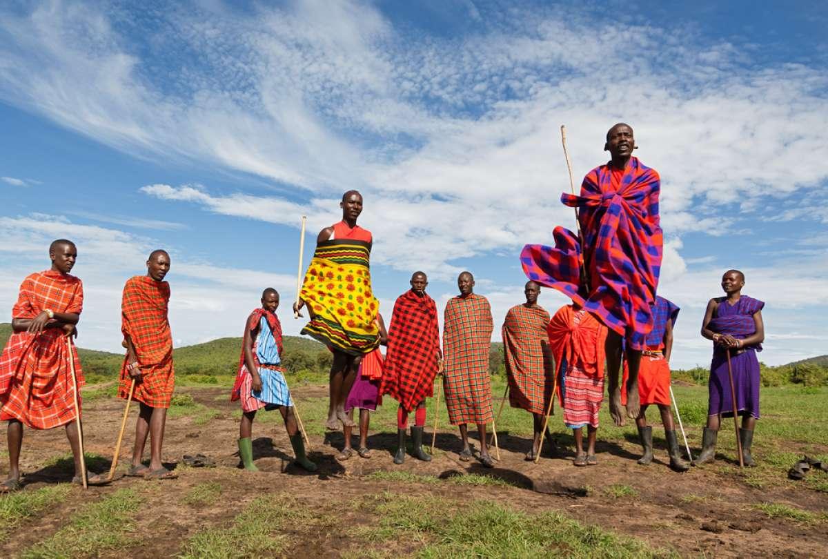 Maasai jumping dance, Kenya