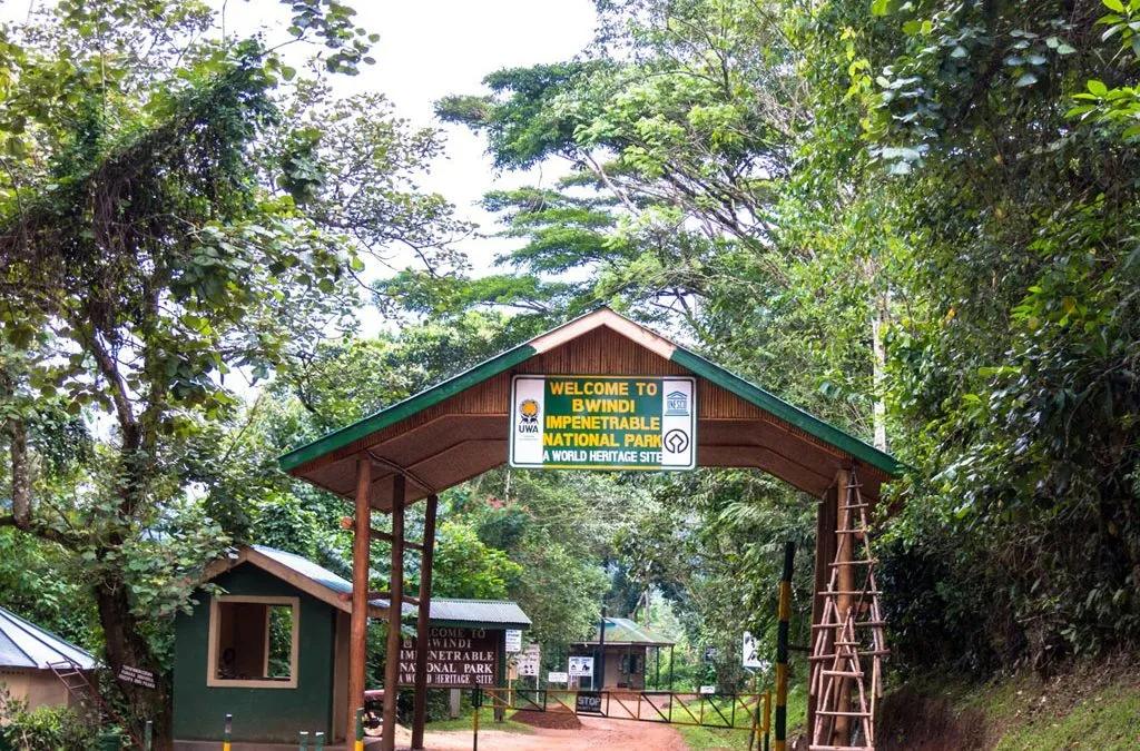 Park entrance gate, Bwindi