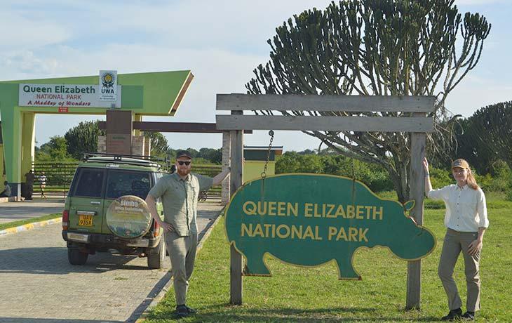 Arriving at Queen Elizabeth National Park