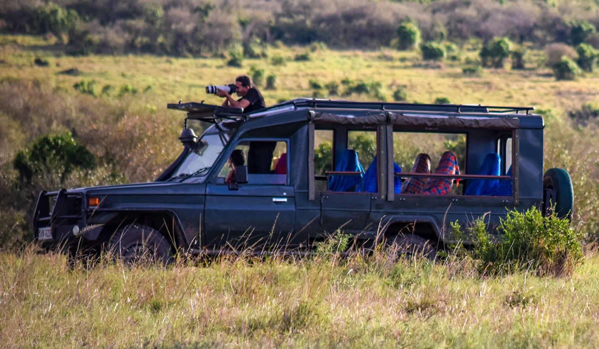 Safari vehicle in Rwanda
